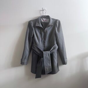 AMBITION BELTED WOOL WINTER PEACOAT